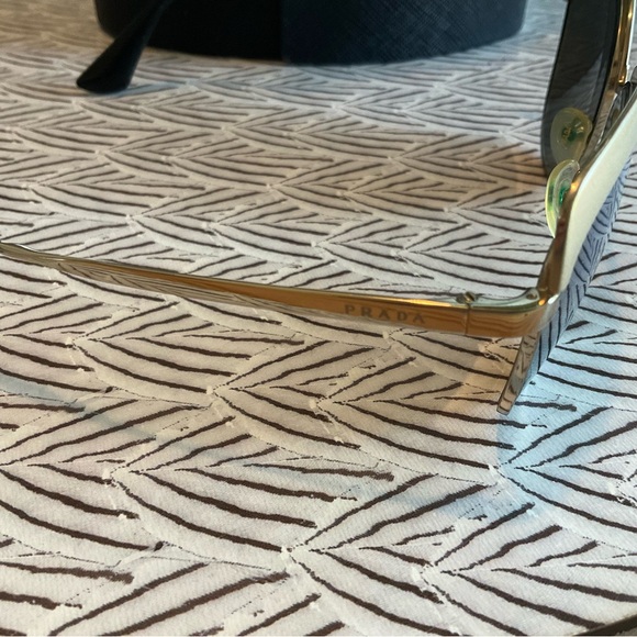 Prada Gold Aviator Sunglasses with Case - Picture 12 of 16